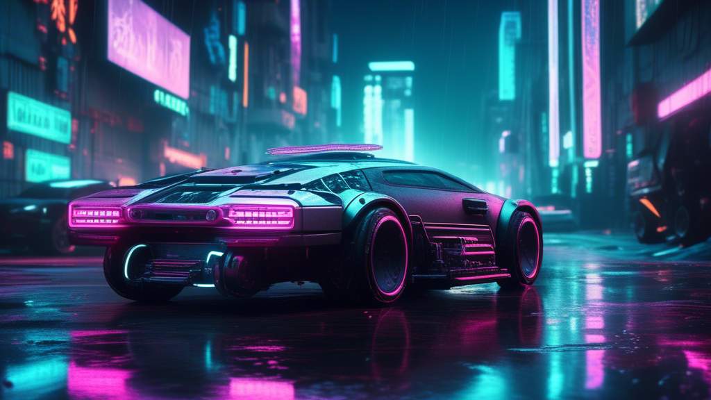 cyberpunk car, cool scene, award winning generated with Sora Video AI