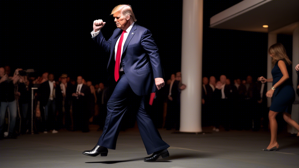 donald trump moonwalk generated with Sora Video AI