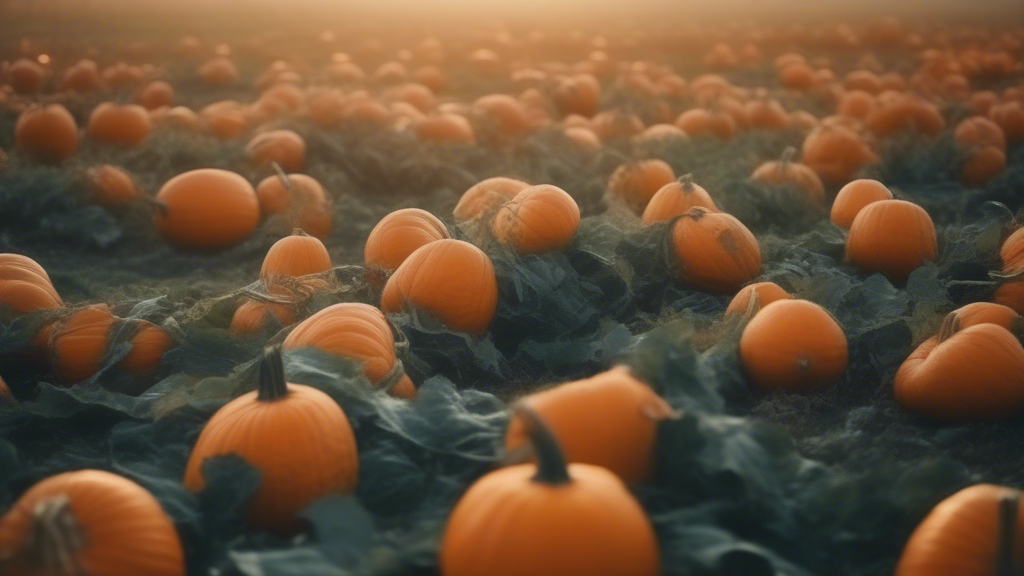 pumpkin field generated with Sora Video AI