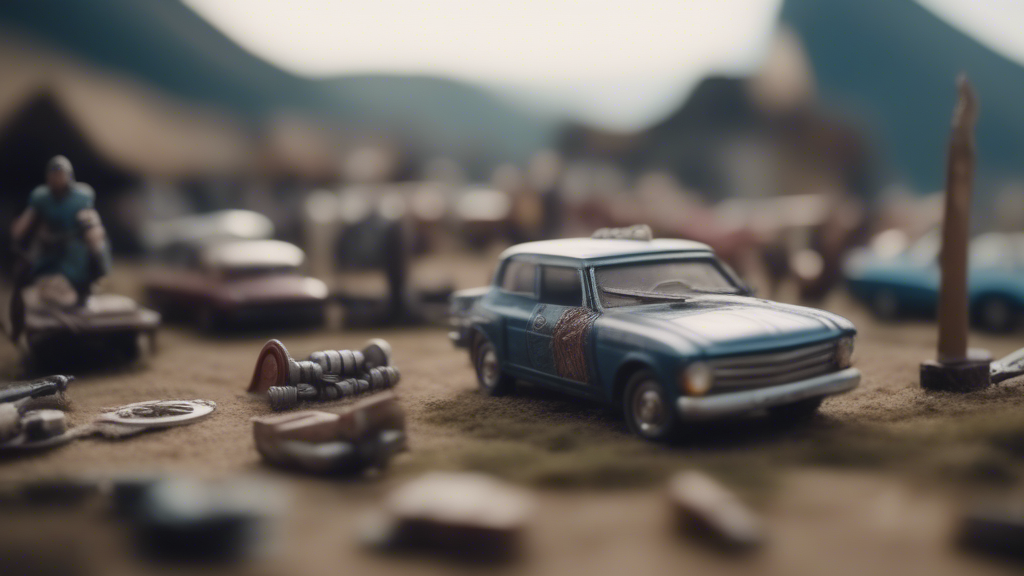 vikings, toy cars, weapons generated with Sora Video AI