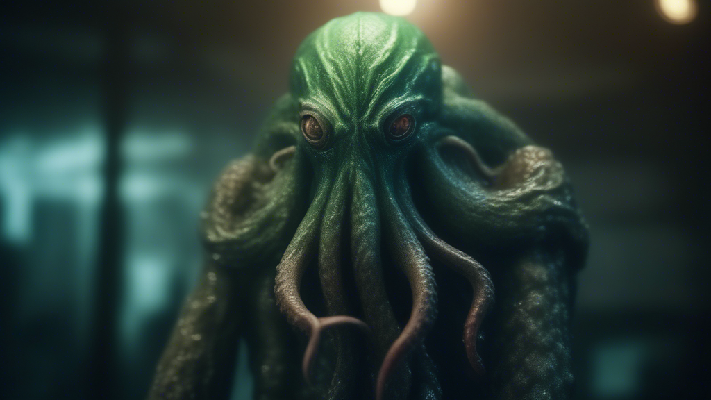 cthulhu scary realistic, photo, 4k generated with Sora Video AI