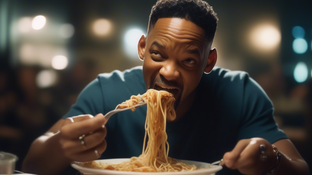 Will smith eating spaghetti generated with Sora Video AI