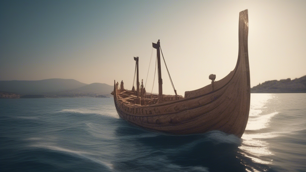 greek, Trireme generated with Sora Video AI