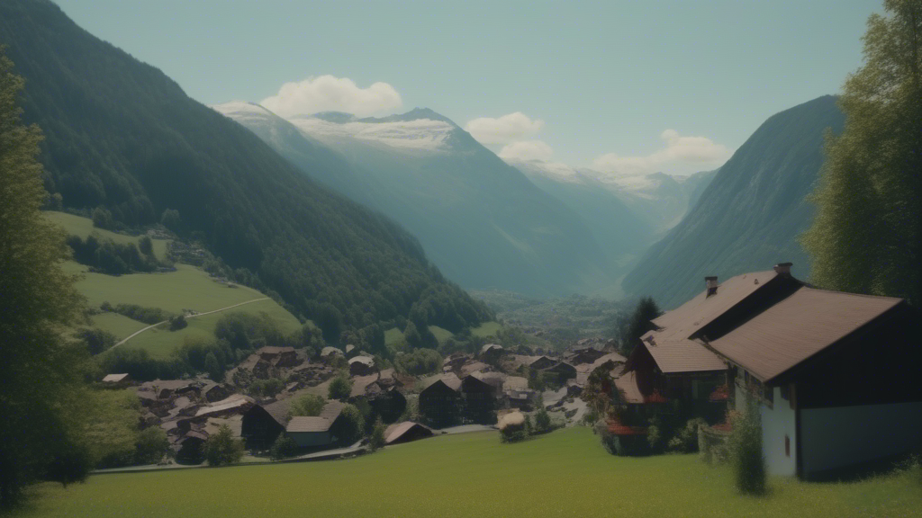 From footage of Switzerland in summer generated with Sora Video AI