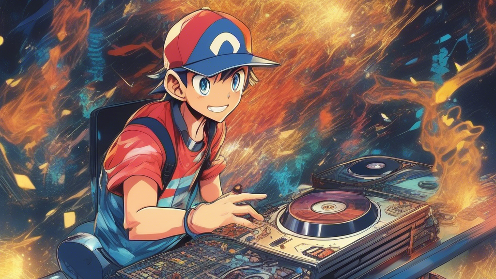 Mc Ash Ketchum Dj gold chain Scratch generated with Sora Video AI