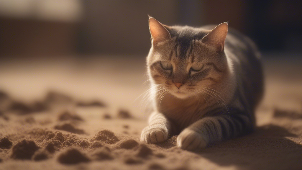 a cat in the dust generated with Sora Video AI