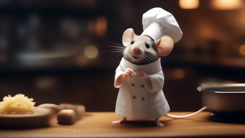 a mouse as a chef generated with Sora Video AI