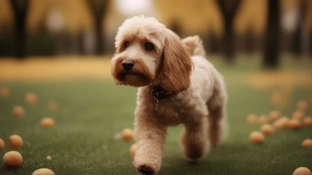 make a video of apricot cockapoo walking outside in the park, make it look very real and like in real life generated with Sora Video AI