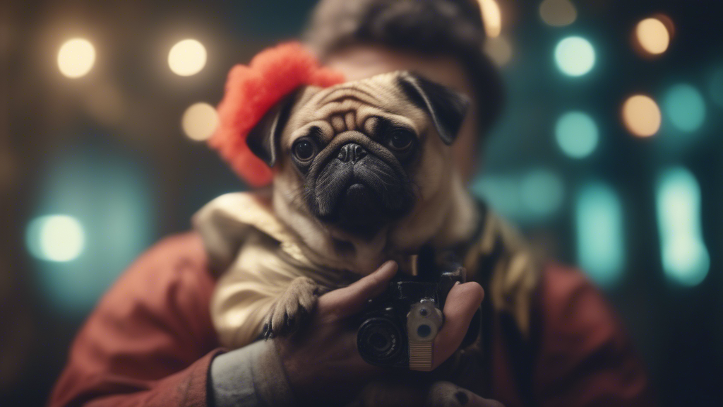 Clown is holding a pug in hands generated with Sora Video AI