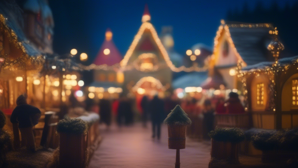 Christmas Theme Park Fairytale generated with Sora Video AI