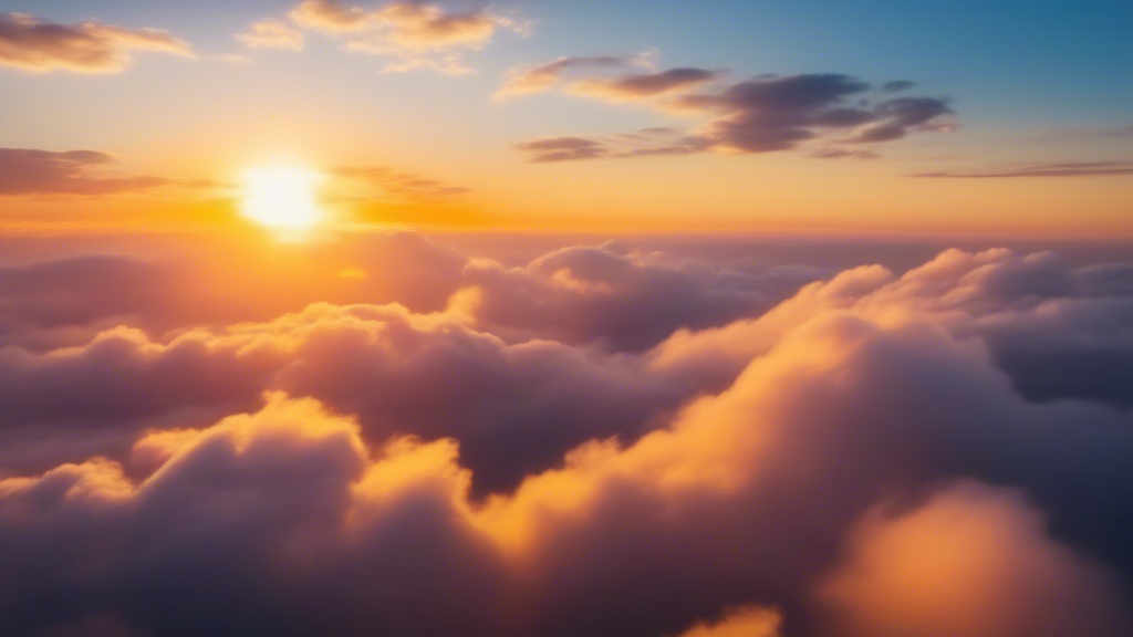 sky, clouds, sunrise and sunset timelapse generated with Sora Video AI